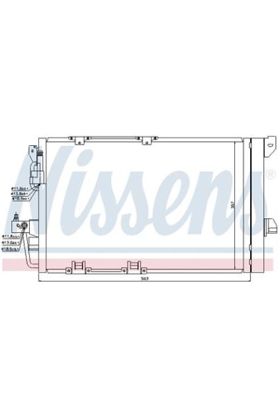 Condensatore, Climatizzatore NISSENS 123-94650