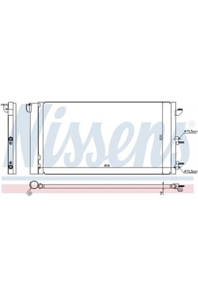 Condensatore, Climatizzatore NISSENS 123-94670