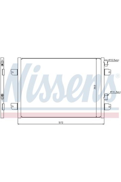 Condensatore, Climatizzatore NISSENS 123-94673