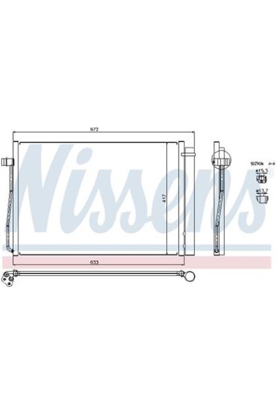 Condensatore, Climatizzatore NISSENS 123-94679