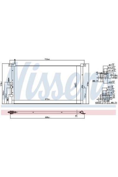 Condensatore, Climatizzatore NISSENS 123-94718