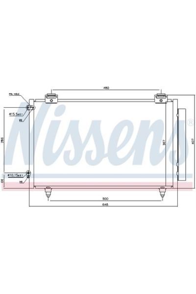 Condensatore, Climatizzatore NISSENS 123-94719