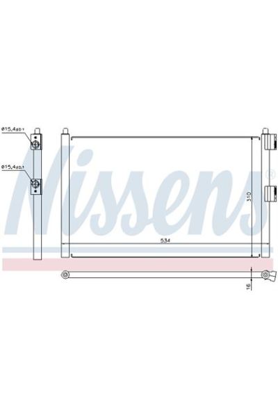 Condensatore, Climatizzatore NISSENS 123-94728