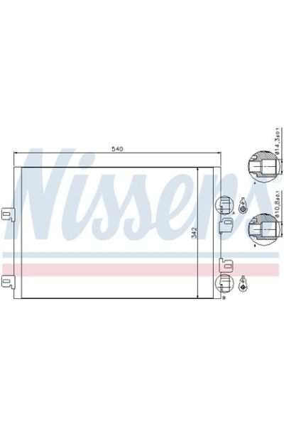 Condensatore, Climatizzatore NISSENS 123-94745