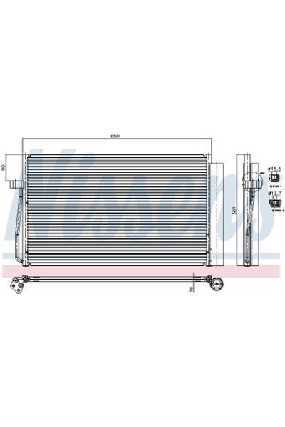 Condensatore, Climatizzatore NISSENS 123-94747