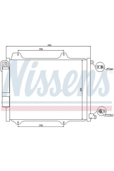 Condensatore, Climatizzatore NISSENS 123-94754