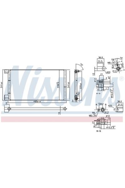 Condensatore, Climatizzatore NISSENS 123-94785