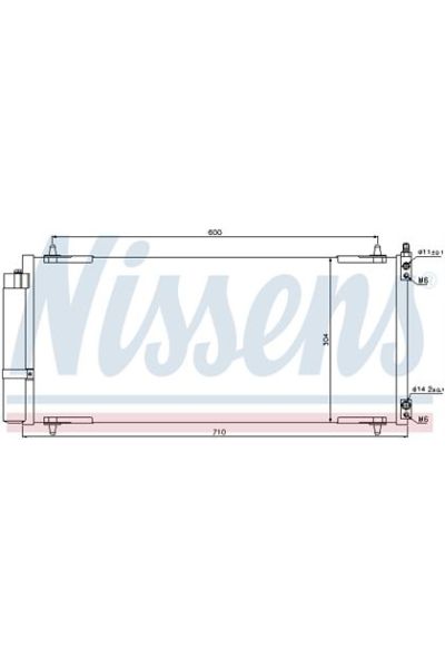 Condensatore, Climatizzatore NISSENS 123-94830