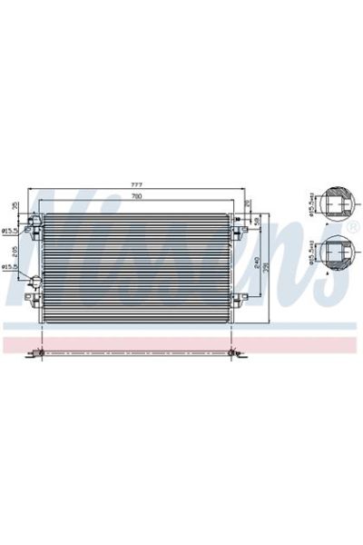 Condensatore, Climatizzatore NISSENS 123-94856