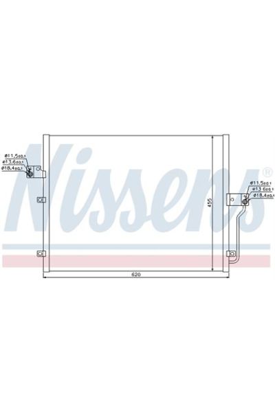 Condensatore, Climatizzatore NISSENS 123-94859