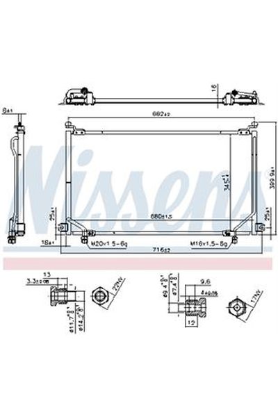 Condensatore, Climatizzatore NISSENS 123-94863