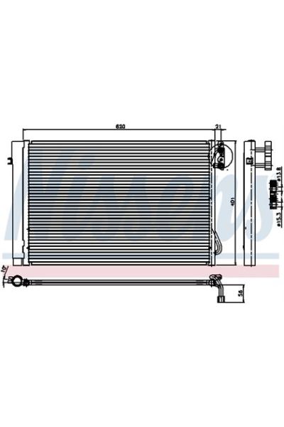 Condensatore, Climatizzatore NISSENS 123-94872