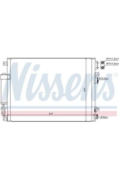 Condensatore, Climatizzatore NISSENS 123-94874