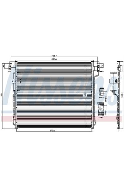 Condensatore, Climatizzatore NISSENS 123-94879