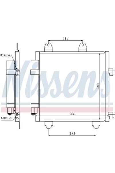 Condensatore, Climatizzatore NISSENS 123-94891