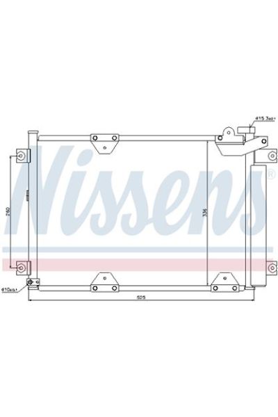 Condensatore, Climatizzatore NISSENS 123-94892