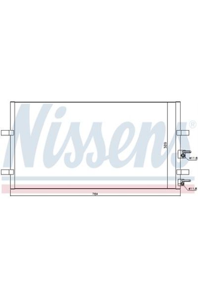 Condensatore, Climatizzatore NISSENS 123-94915