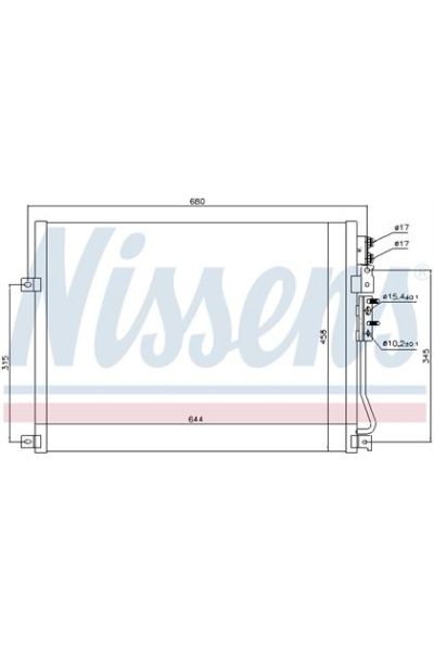 Condensatore, Climatizzatore NISSENS 123-94931