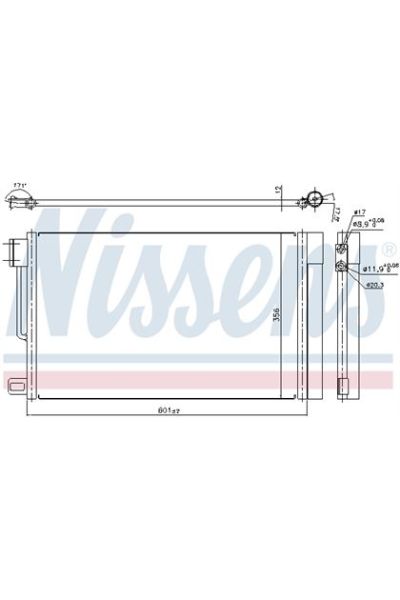 Condensatore, Climatizzatore NISSENS 123-94973