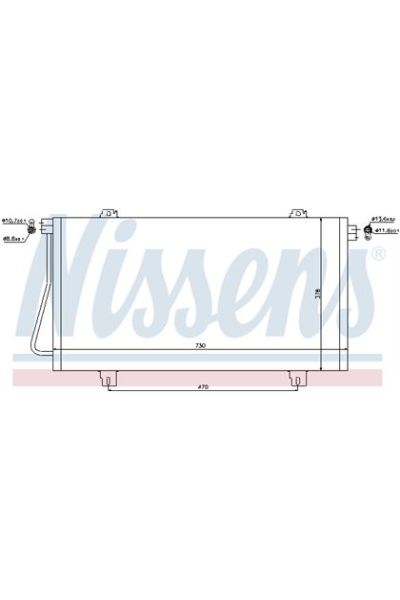 Condensatore, Climatizzatore NISSENS 123-94989