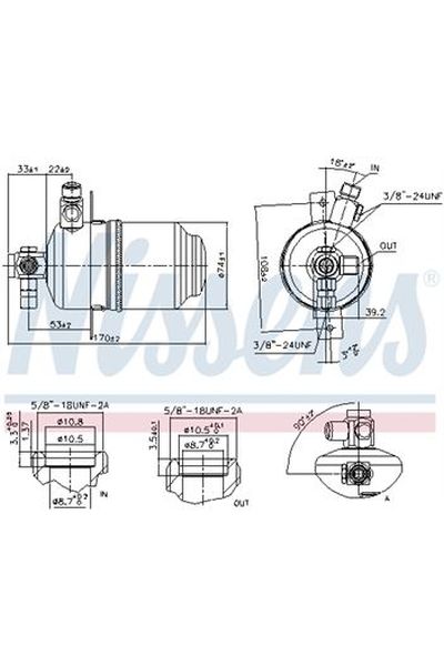 Essiccatore, Climatizzatore NISSENS 123-95077