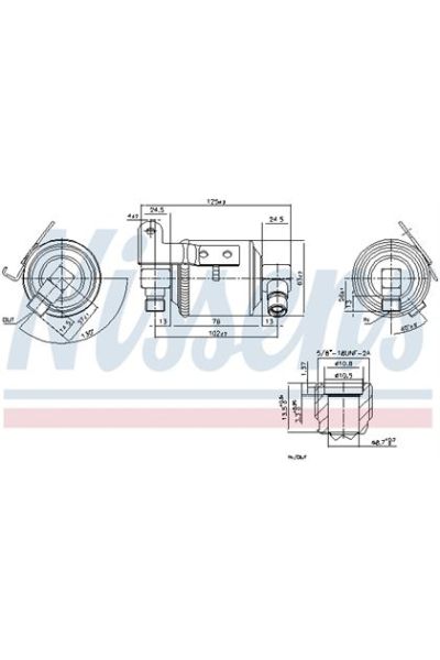 Essiccatore, Climatizzatore NISSENS 123-95109