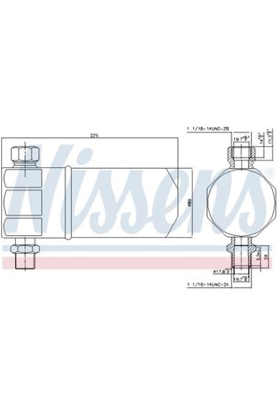 Essiccatore, Climatizzatore NISSENS 123-95115