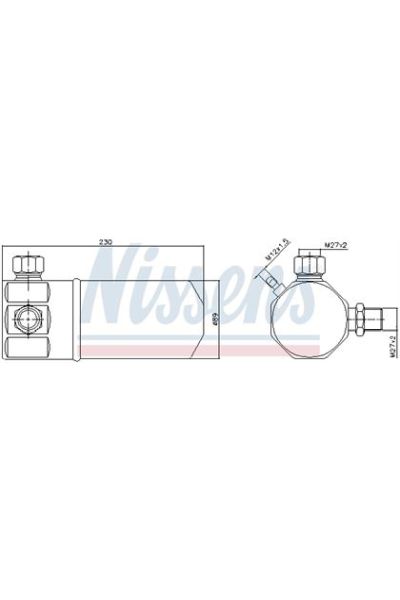 Essiccatore, Climatizzatore NISSENS 123-95137