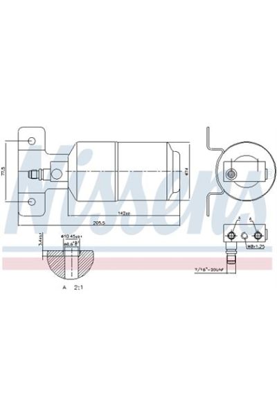 Essiccatore, Climatizzatore NISSENS 123-95169