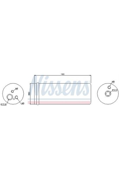 Essiccatore, Climatizzatore NISSENS 123-95171