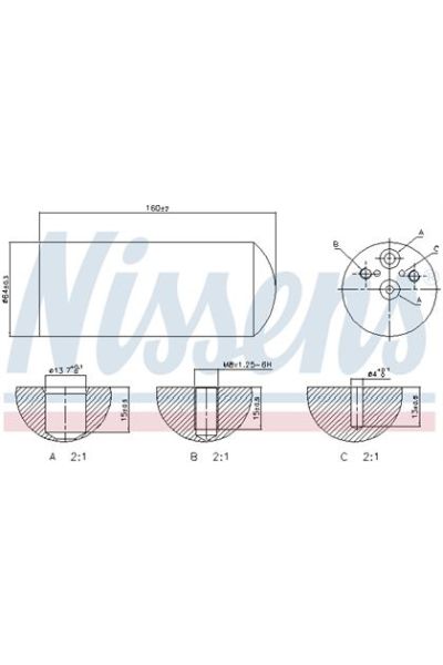 Essiccatore, Climatizzatore NISSENS 123-95172