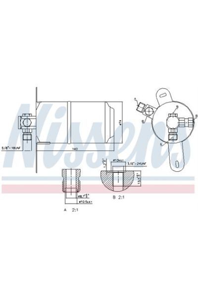 Essiccatore, Climatizzatore NISSENS 123-95184