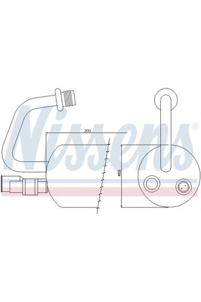 Essiccatore, Climatizzatore NISSENS 123-95211