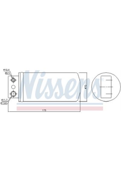 Essiccatore, Climatizzatore NISSENS 123-95235