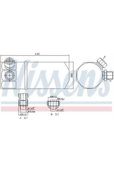 Essiccatore, Climatizzatore NISSENS 123-95262