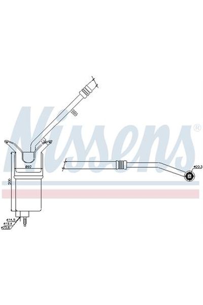 Essiccatore, Climatizzatore NISSENS 123-95330