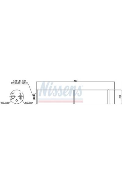 Essiccatore, Climatizzatore NISSENS 123-95383