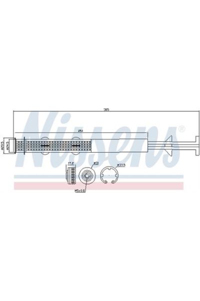 Essiccatore, Climatizzatore NISSENS 123-95403