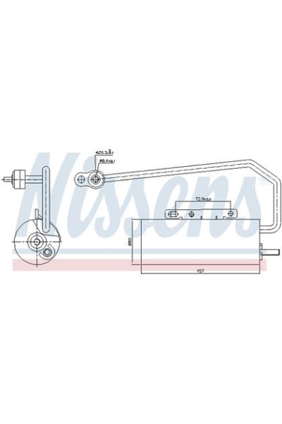 Essiccatore, Climatizzatore NISSENS 123-95409