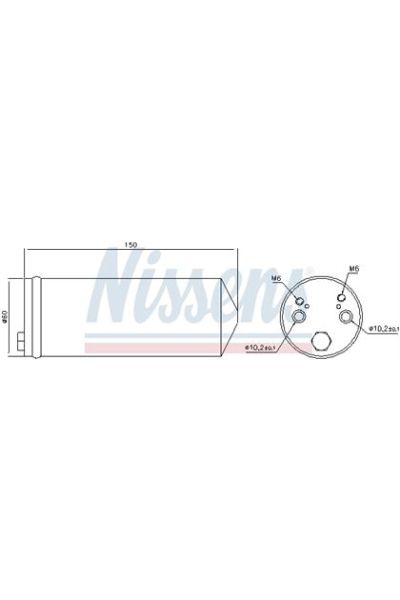 Essiccatore, Climatizzatore NISSENS 123-95413