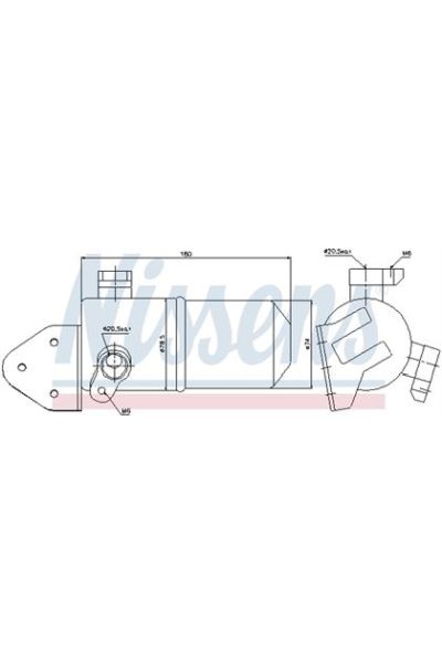 Essiccatore, Climatizzatore NISSENS 123-95433