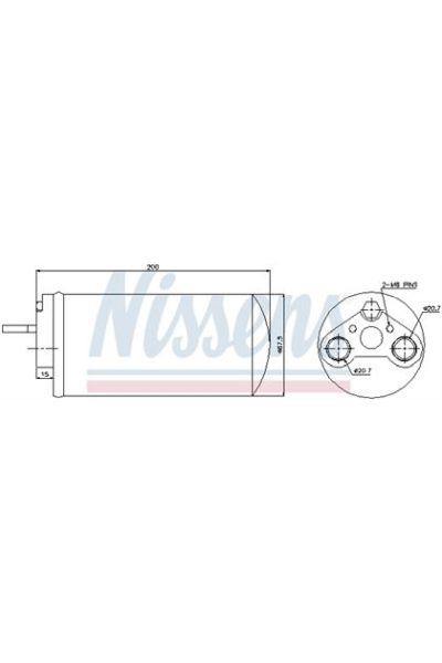 Essiccatore, Climatizzatore NISSENS 123-95461