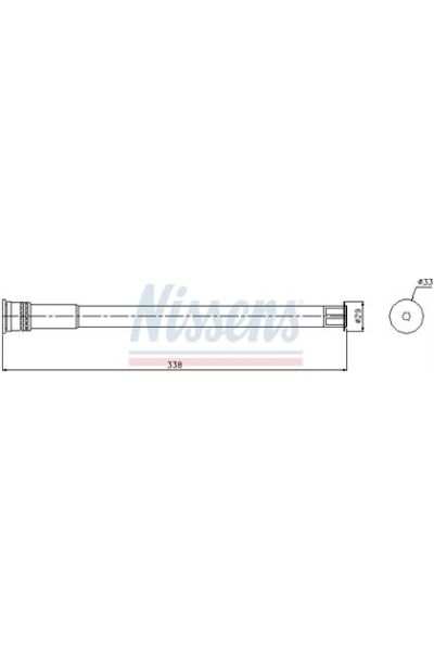 Essiccatore, Climatizzatore NISSENS 123-95463