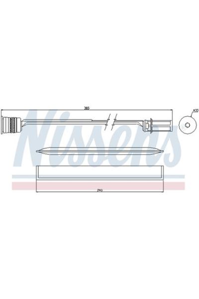 Essiccatore, Climatizzatore NISSENS 123-95466