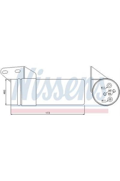 Essiccatore, Climatizzatore NISSENS 123-95476