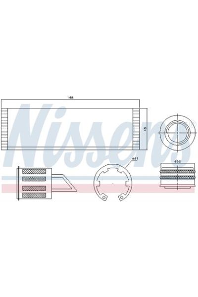 Essiccatore, Climatizzatore NISSENS 123-95515