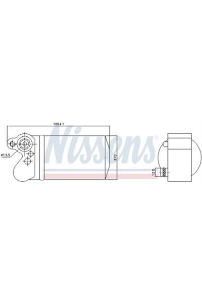 Essiccatore, Climatizzatore NISSENS 123-95517