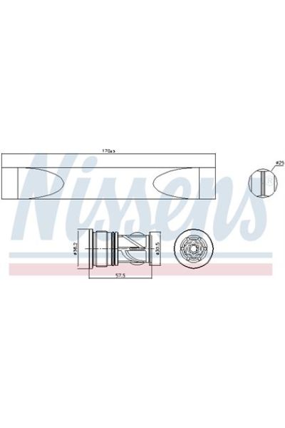 Essiccatore, Climatizzatore NISSENS 123-95620