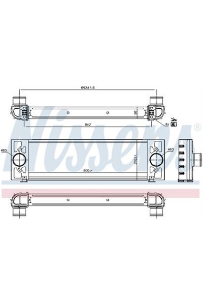 Intercooler NISSENS 123-96066