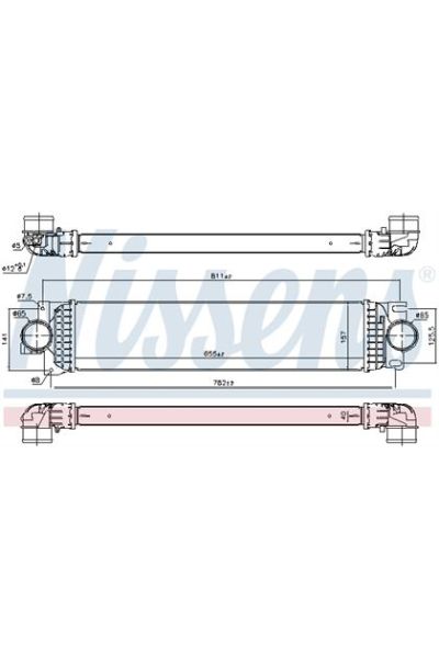 Intercooler NISSENS 123-961234